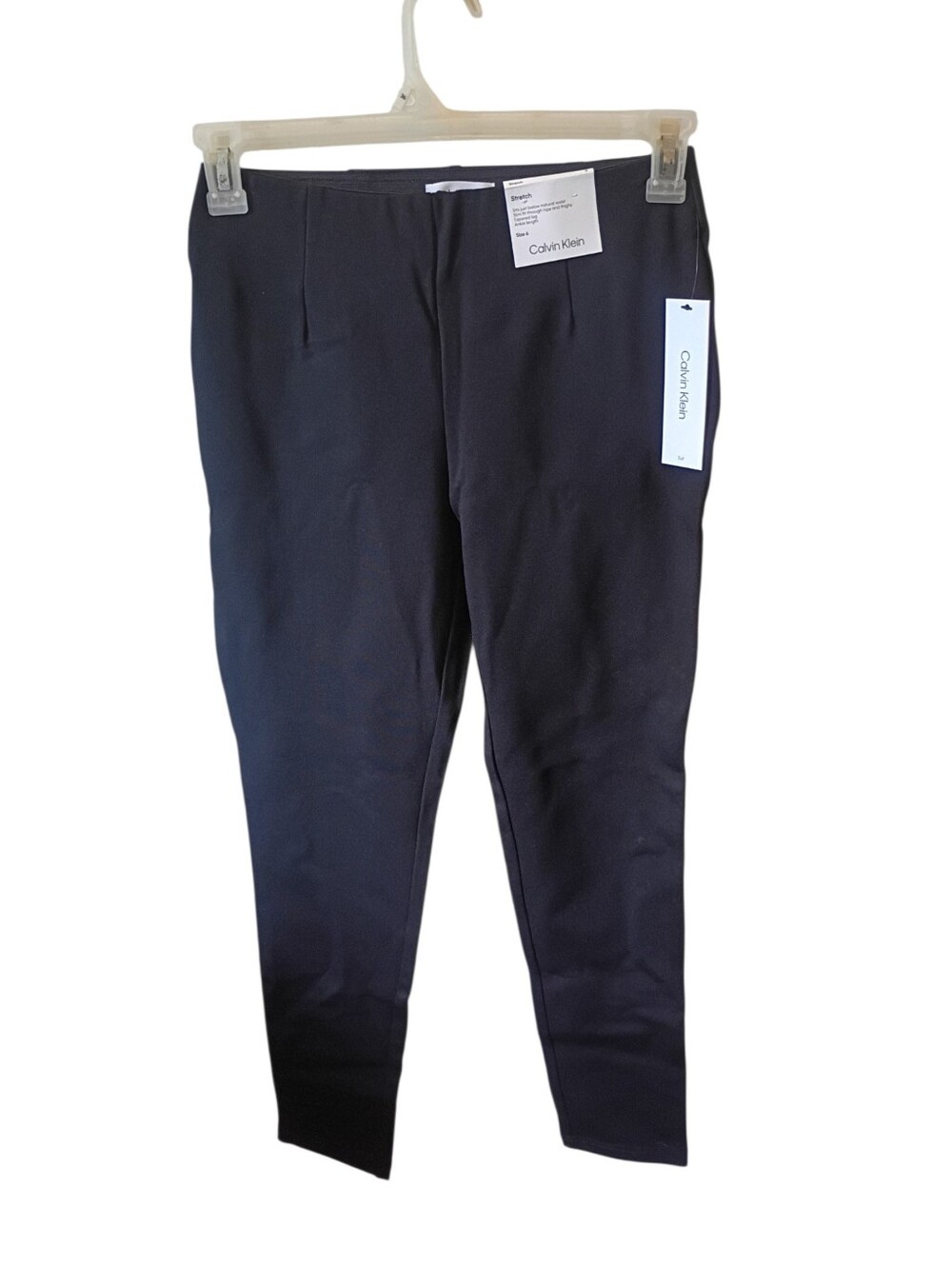 Calvin Klein Stretch Black Pants Size 6 NWT